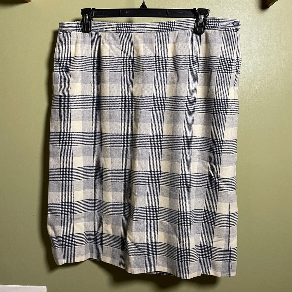 Wool Plaid Pendleton Women's Skirt
